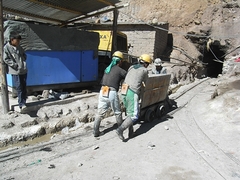 Stollenarbeiter in Potosi - Bolivien